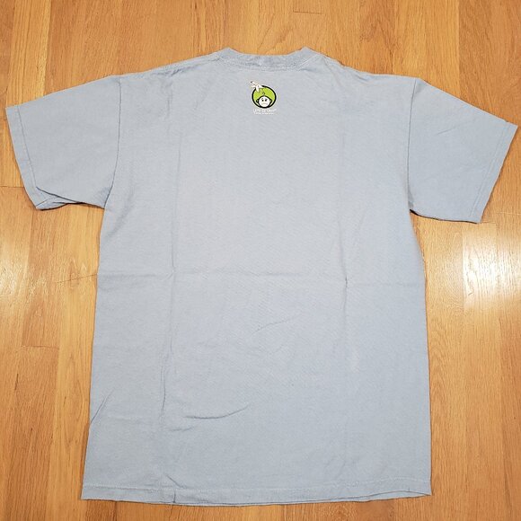 Life is Crap T Shirt Mens Medium Blue Graphic Without Wine Life is Crap Funny - Picture 4 of 11